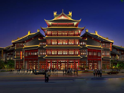 仿古建筑亮化 光影中的中華文化意蘊
